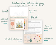 Load image into Gallery viewer, All-In-One Beginner Watercolor Kit - Butterflies | Breathe People
