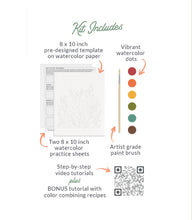 Load image into Gallery viewer, All-In-One Beginner Watercolor Kit - Butterflies | Breathe People