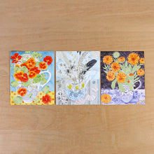 Load image into Gallery viewer, Garden Flowers Postcard Wallet by Angie Lewin | Art Angels