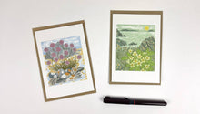 Load image into Gallery viewer, Art Angels | Sea Pinks and Pebbles / Island Shore Notecards | Angie Lewin