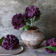 Load image into Gallery viewer, Artificial Real Touch Crimson Hydrangea | Abigail Ahern