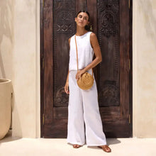 Load image into Gallery viewer, Ata Vine Canteen Round Summer Resort Crossbody Bag | The Winding Road