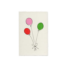Load image into Gallery viewer, Balloons (Pink) Hand Painted Birthday Card | Scribble &amp; Daub