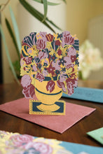 Load image into Gallery viewer, Bloomsbury Ochre Vase Greeting Card | East End Press