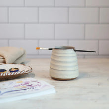 Load image into Gallery viewer, Artist's Brush Rest &amp; Water Cup | Gravesco Pottery