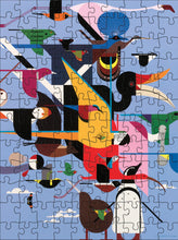 Load image into Gallery viewer, Charley Harper 120-Piece Double-Sided Jigsaw Puzzle Set | Pomegranate
