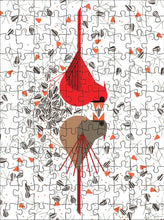 Load image into Gallery viewer, Charley Harper 120-Piece Double-Sided Jigsaw Puzzle Set | Pomegranate