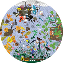 Load image into Gallery viewer, Charley Harper: Seasons 1000-Piece Circular Jigsaw Puzzle | Pomegranate