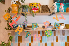 Load image into Gallery viewer, Bright Happy Birthday Sewn Garland | East End Press Ltd.