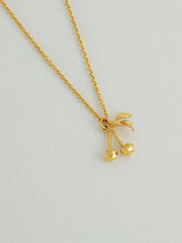 Load image into Gallery viewer, Small &amp; Sweet Cherry Necklace | Alex Monroe