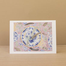 Load image into Gallery viewer, Art Angels | Spey Spring with China Dog &amp; Delft Blue with Sea Holly and Feathers