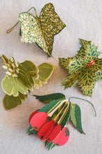 Load image into Gallery viewer, Festive Foliage Paper Ornaments | East End Press