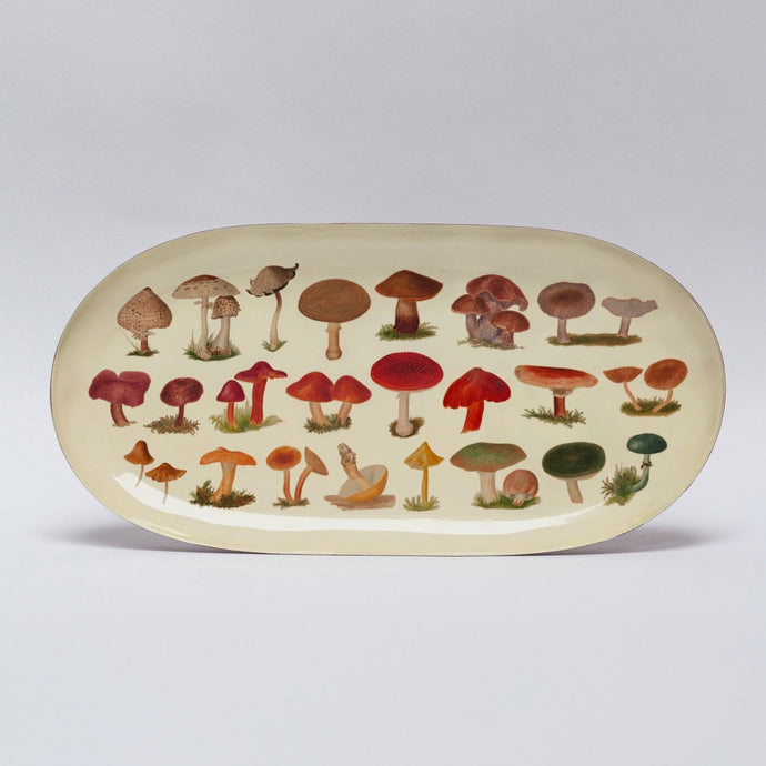 Fungi Oval Enamel Tray | Roomytown