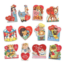 Load image into Gallery viewer, Bad Betty Greeting Co. | Set of 12 Funny Vintage Valentine's Day Cards
