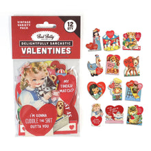 Load image into Gallery viewer, Bad Betty Greeting Co. | Set of 12 Funny Vintage Valentine's Day Cards
