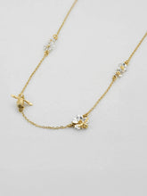 Load image into Gallery viewer, Floral Chain Necklace with Teeny Tiny Bee | Alex Monroe