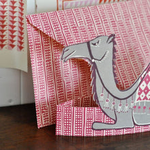 Load image into Gallery viewer, Giant Mantelpiece Menagerie Card: The Camel | Cambridge Imprint