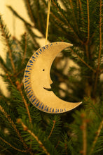 Load image into Gallery viewer, Golden Man on the Moon Board Ornament | East End Press