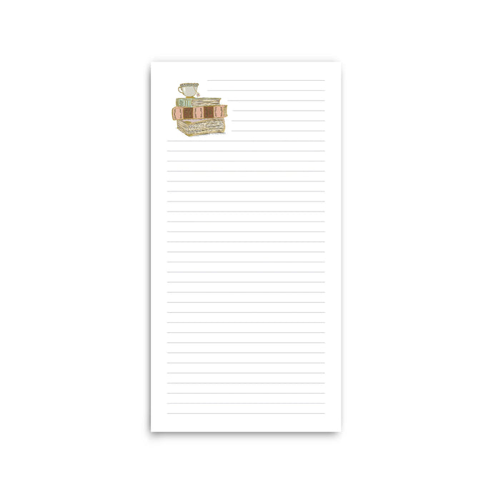 Bookstack and Teacup Notepad | Good Juju Ink