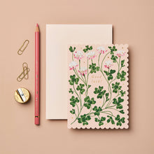 Load image into Gallery viewer, Clover 'Good Luck’ Card | Wanderlust Paper Co