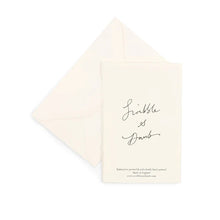 Load image into Gallery viewer, Wedding Cake Blue Hand Painted Greeting Card | Scribble &amp; Daub