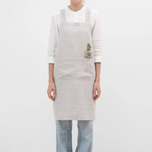 Load image into Gallery viewer, Linen Crossback Pinafore Aprons | Linen Tales