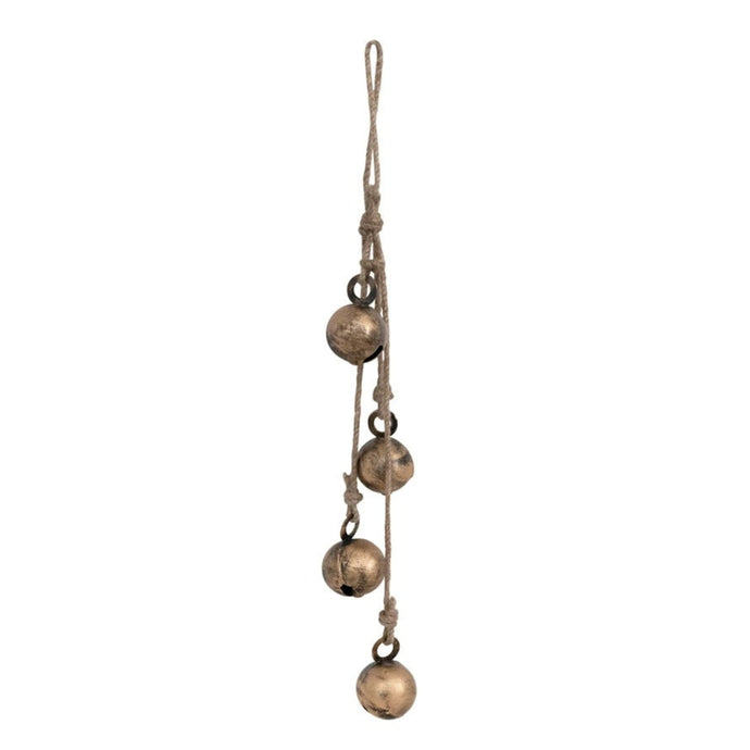 Antique Brass Hanging Jingle Bells | Creative Co-op