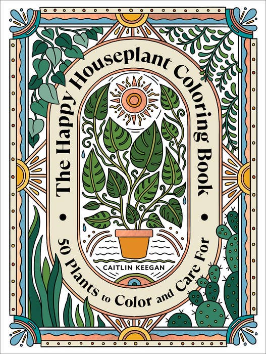 Happy Houseplant Coloring Book | Caitlin Keegan