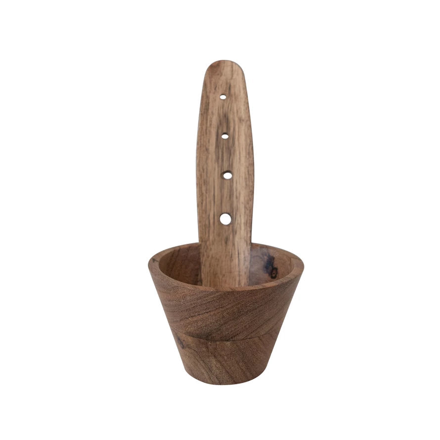 Acacia Wood Herb Stripper | Creative Co-op