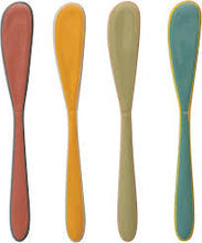Load image into Gallery viewer, Enameled Stainless Steel Canape Knives, Set of 4 | Creative Co-op