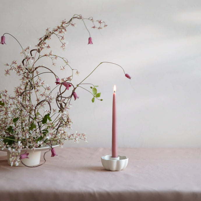 Ceramic Fleur Taper Holder | The Floral Society