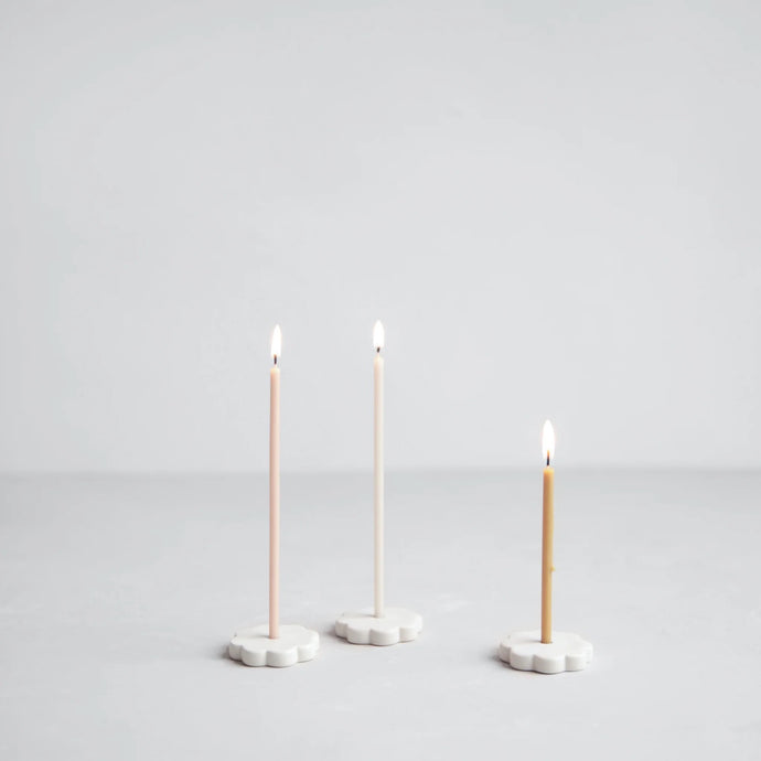 Ceramic Fleur Wishing Candle Holder | The Floral Society