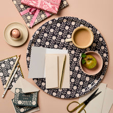 Load image into Gallery viewer, Ink Flora Round Tray | Wanderlust Paper Co.