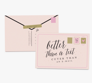 Better Than A Text Postcards | Ginger P. Designs