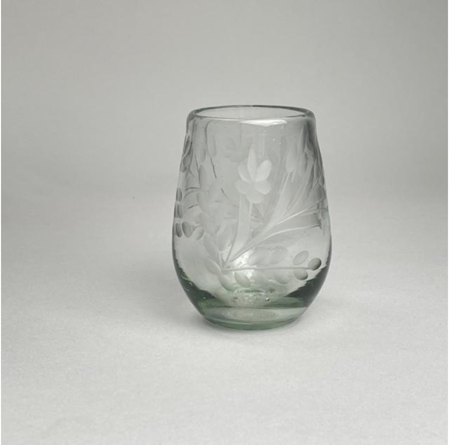 Etched Oval Glass | Bitters Co.