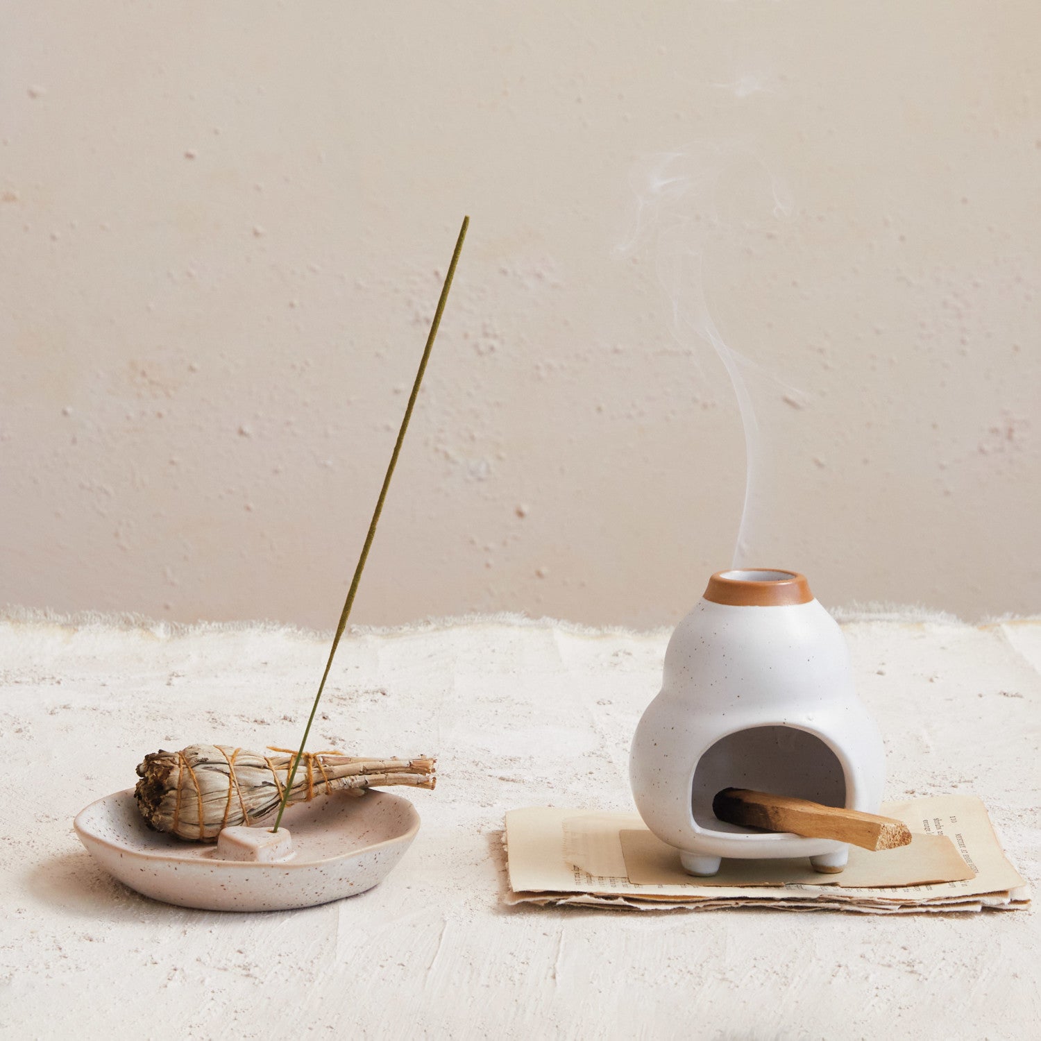 Incense Dish/Holder w/ Embossed Heart | Creative Co-op – Isadora