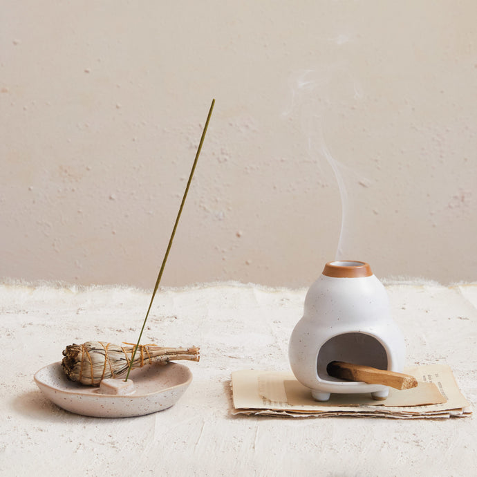Incense Dish/Holder w/ Embossed Heart | Creative Co-op