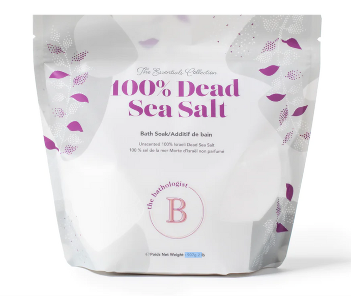 Essentials 100% Dead Sea Salt Bath Soak Unscented | The Bathologist