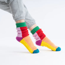 Load image into Gallery viewer, Kaleidoscope Knit House Socks | Verloop