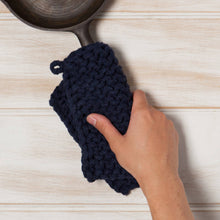 Load image into Gallery viewer, Midnight Blue Knit Potholder | Danica Heirloom