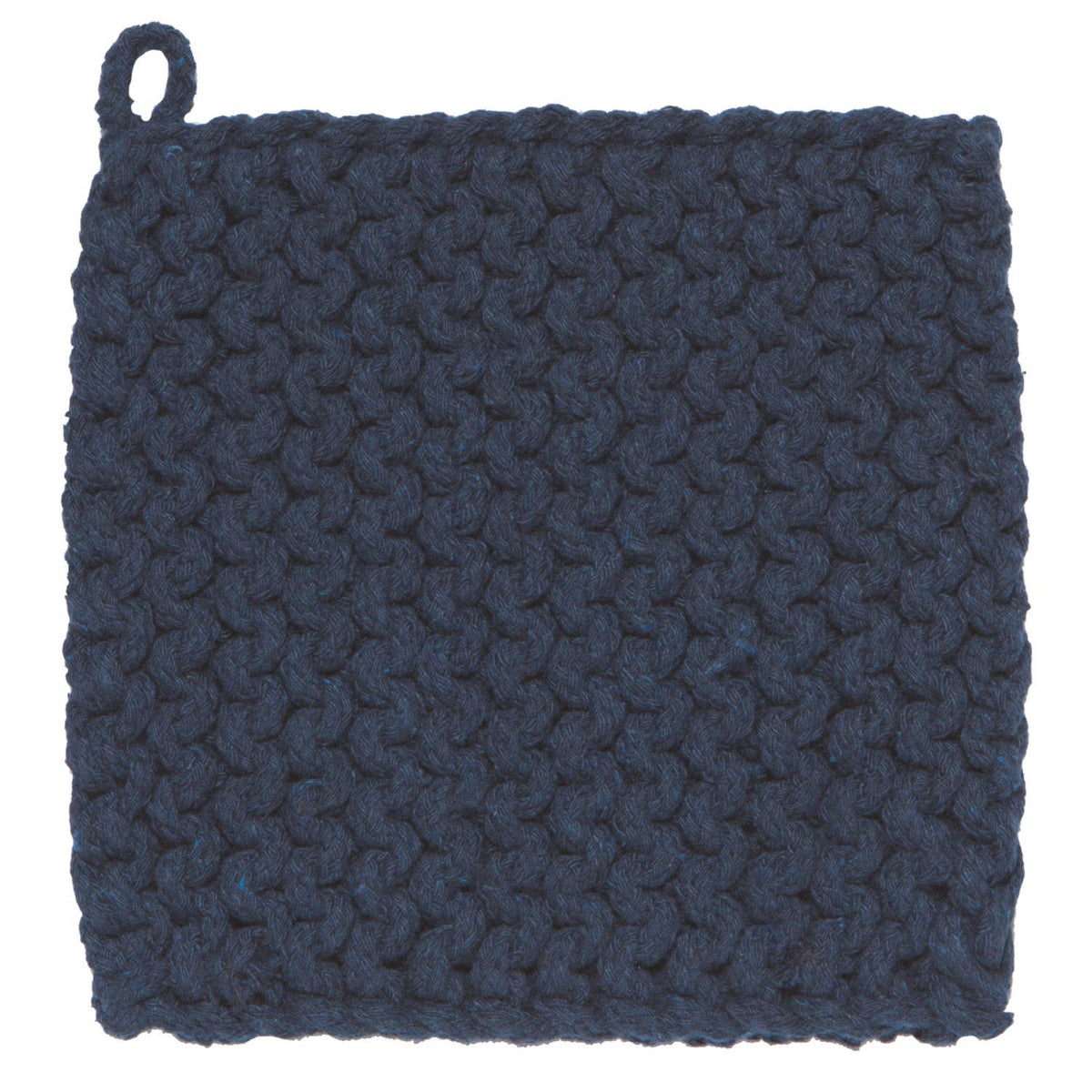 Danica Heirloom Midnight Blue Knit Potholder - Thumbnail 4