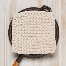 Load image into Gallery viewer, Natural Knit Potholder | Danica Heirloom