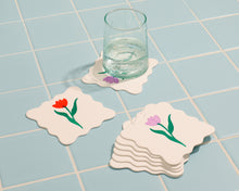 Load image into Gallery viewer, Letterpress Coaster Set | And Here We Are