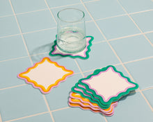 Load image into Gallery viewer, Letterpress Coaster Set | And Here We Are