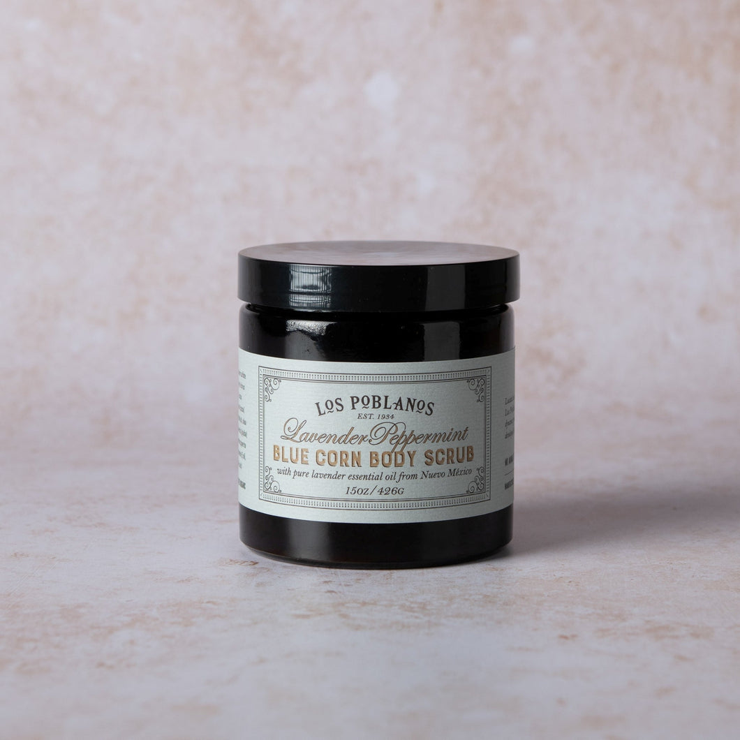 Lavender Peppermint Blue Corn Body Scrub | Los Poblanos