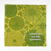 Load image into Gallery viewer, Leftovers Are for Quitters - Funny Retro Cocktail Napkins | Bad Betty Greeting Co.