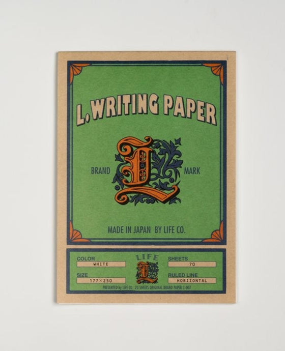 B5 Ruled Pad with Green Cover | Life Brand