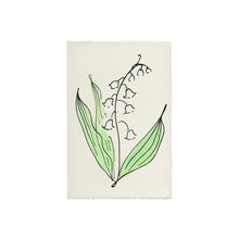 Load image into Gallery viewer, Lily of the Valley Hand Painted Greeting Card | Scribble &amp; Daub