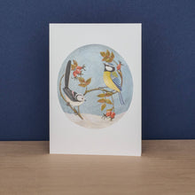 Load image into Gallery viewer, Waxwing and Robin &amp; Long-Tailed Tit and Blue Tit Notecards | Art Angels