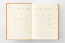 Load image into Gallery viewer, Hibino A6 Free Diary Undated Daily Planner - 2 Pages Per Day | Midori